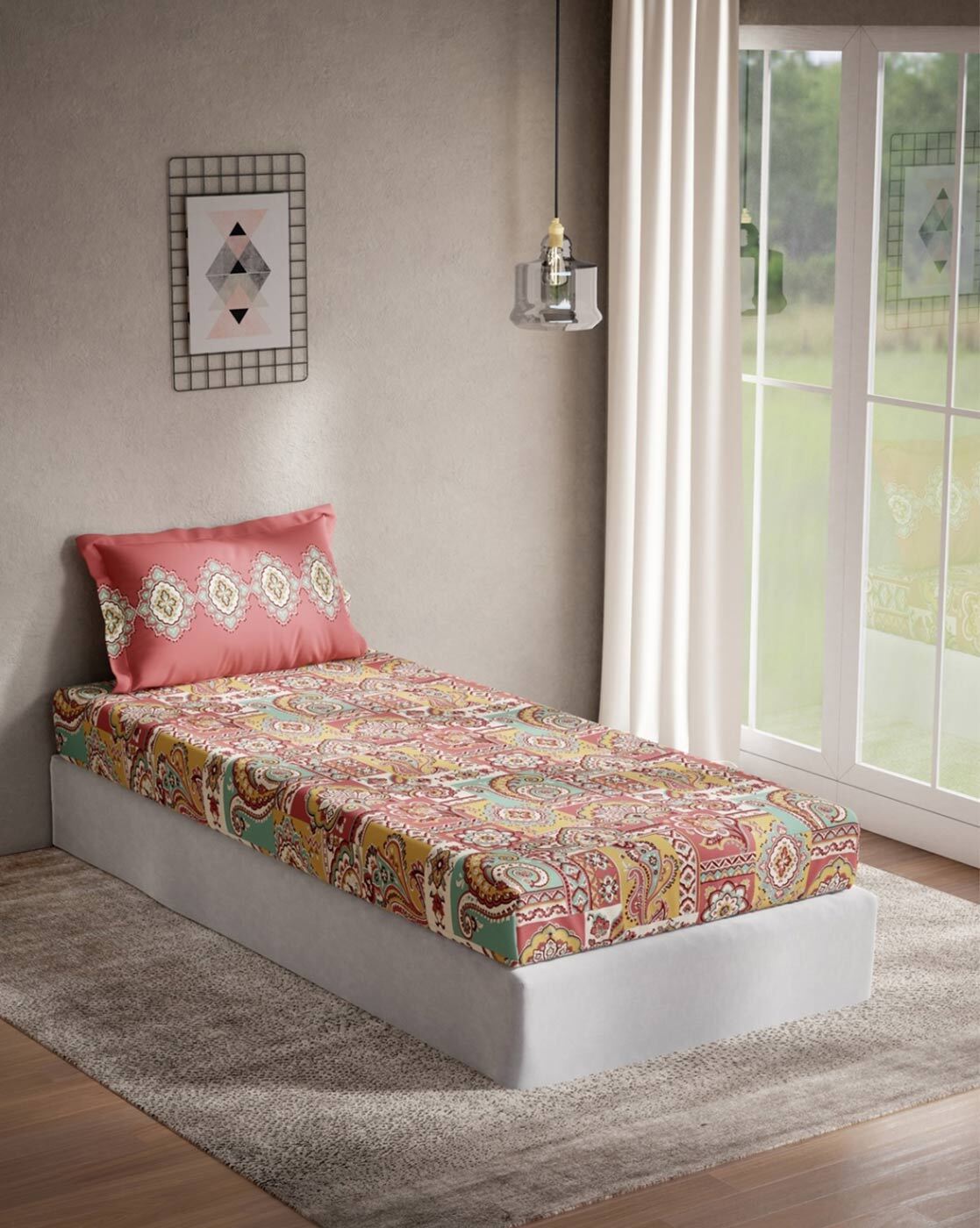 Buy Multicolored Bedsheets for Home Kitchen by Ddecor Live