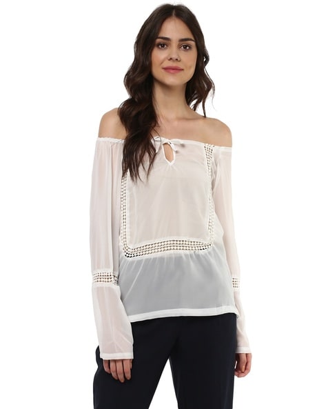 Buy White Tops for Women by Mayra Online