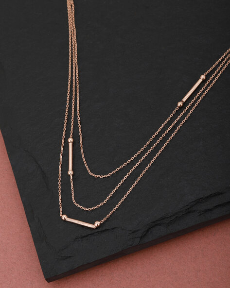 1mm 14k Rose Gold Solid Wheat Chain Necklace - The Black Bow Jewelry Company