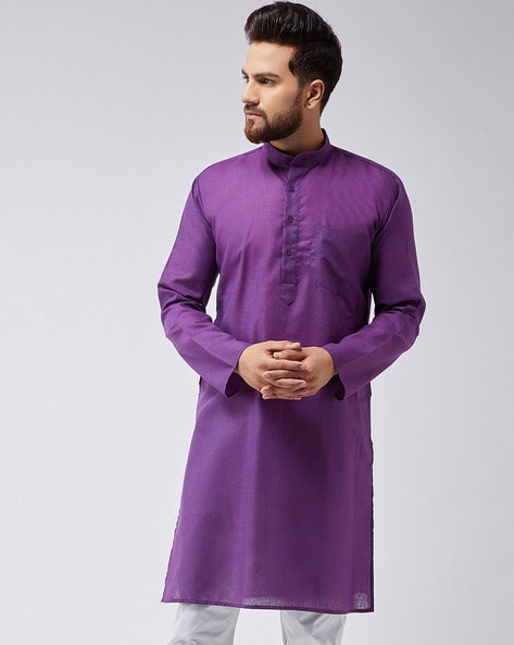 Sojanya Long Kurta with Patch Pocket