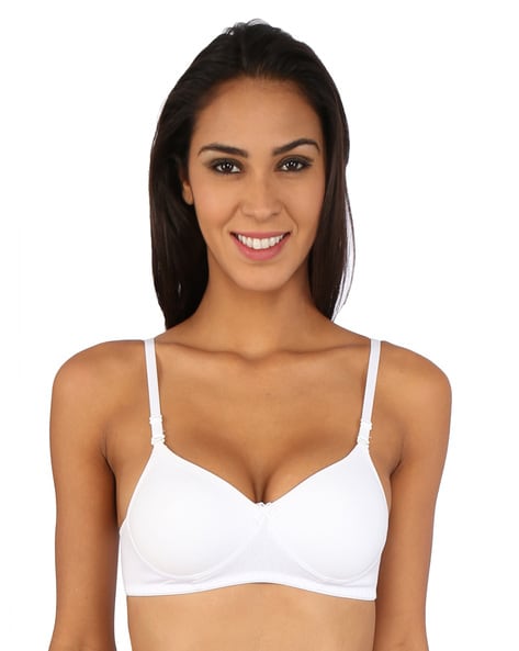 Buy Bralux B Cup Cotton Padded Bra for Womens Everyday Use, Melange Black  34B Online at Best Prices in India - JioMart.