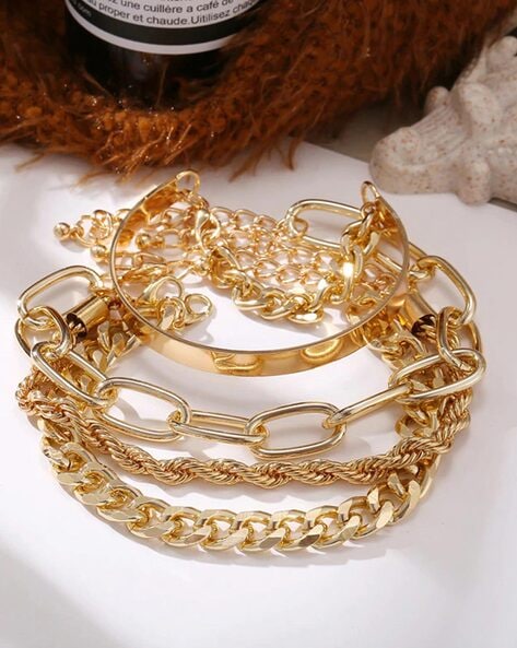 Gold hot sale bracelet thick