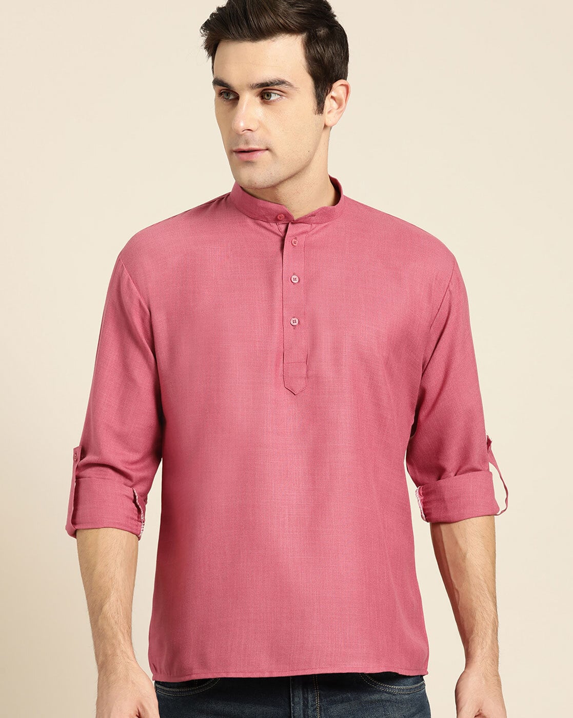 Buy Dark Coral Kurtas for Men by SOJANYA Online Ajio