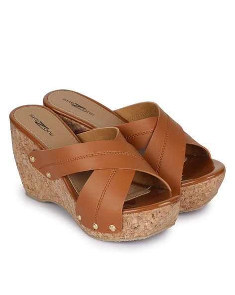 Buy Metro Women's Brown Back Strap Wedges for Women at Best Price @ Tata  CLiQ