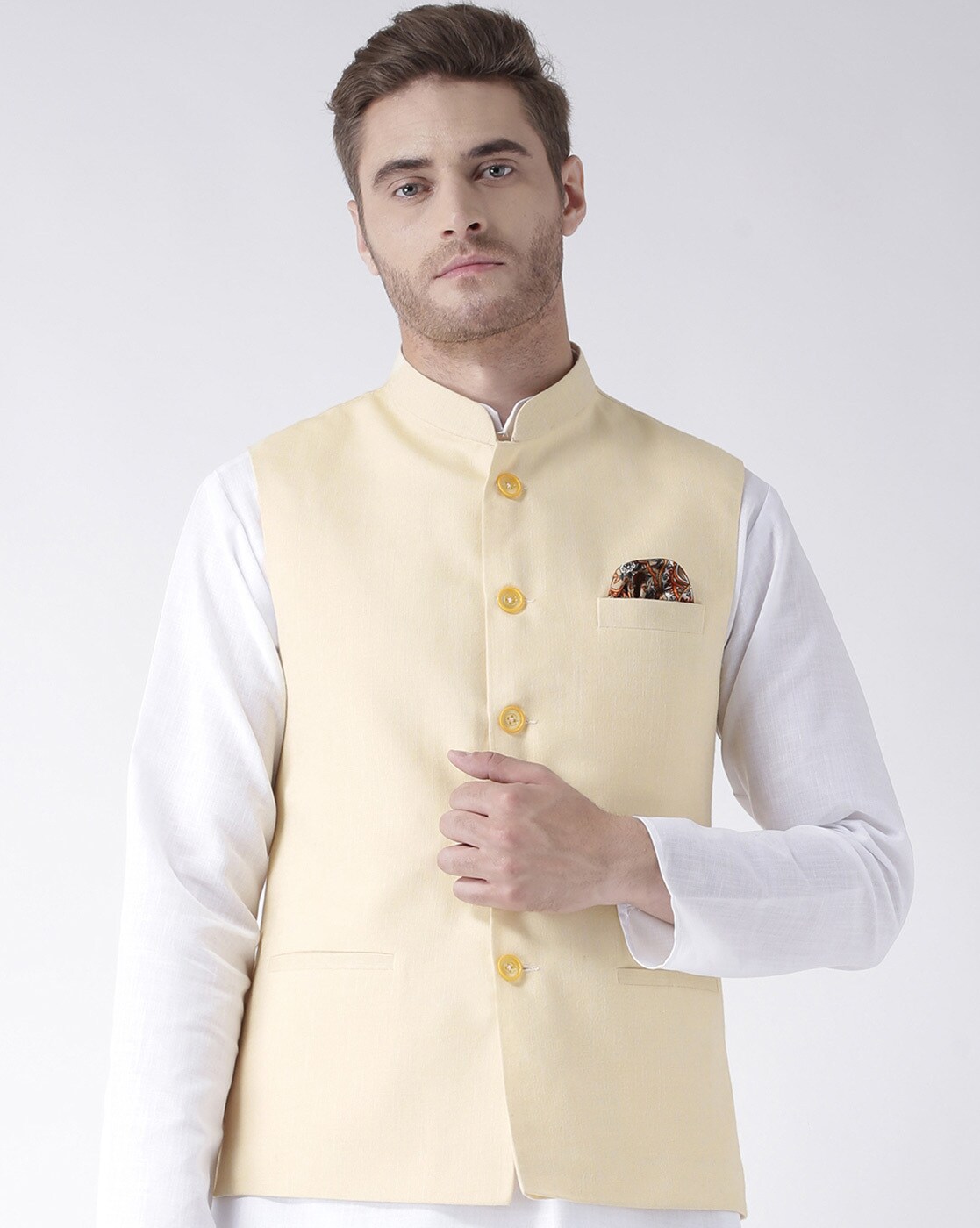 Buy Hangup Mens Nehru Jacket Size 38 (75A_Printed_Nehru_38_Multi_38) Online  In India At Discounted Prices