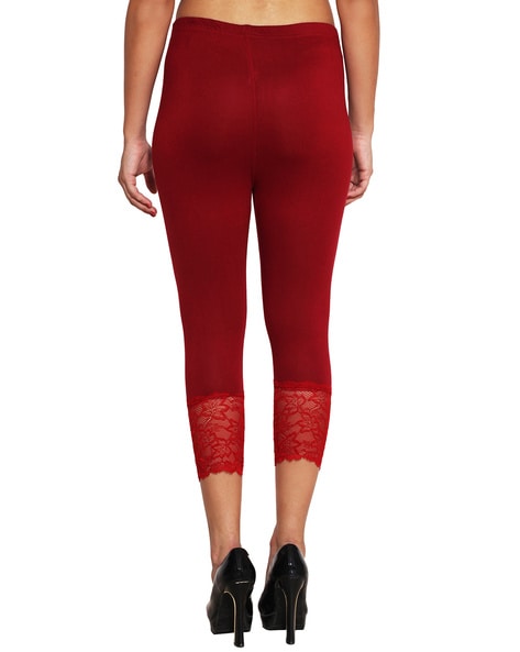 Buy online Red Cotton Regular Capris from Capris & Leggings for Women by  Bamboo Breeze for ₹279 at 68% off | 2024 Limeroad.com