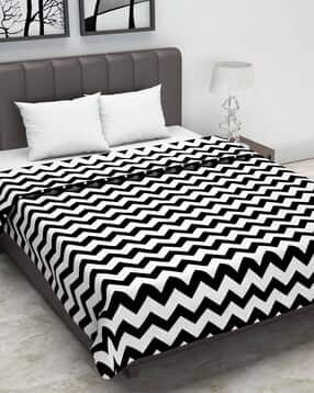 divine casa Microfiber Polyester 120 GSM Geometric Print Double Bed AC Dohar Quilt Blanket-picture-50