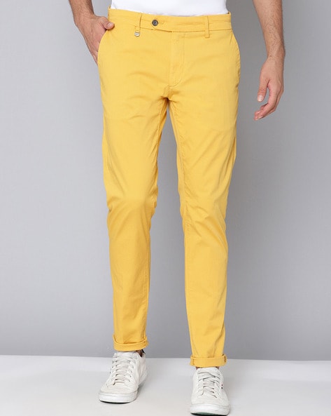 Buy Mens Casual Chinos Trousers Cream Yellow and Navy Blue Combo of 3 PV  Cotton for Best Price, Reviews, Free Shipping