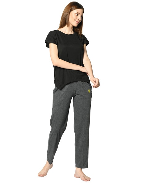 Women Track Pants with Small Branding