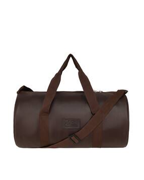 leather world Textured Overnighter with Adjustable Strap-picture-23