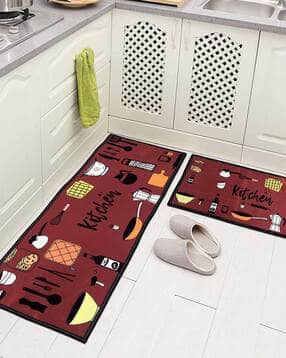 aazeem Kitchen Floor Mat & Runner with Anti Skid Backing-picture-38
