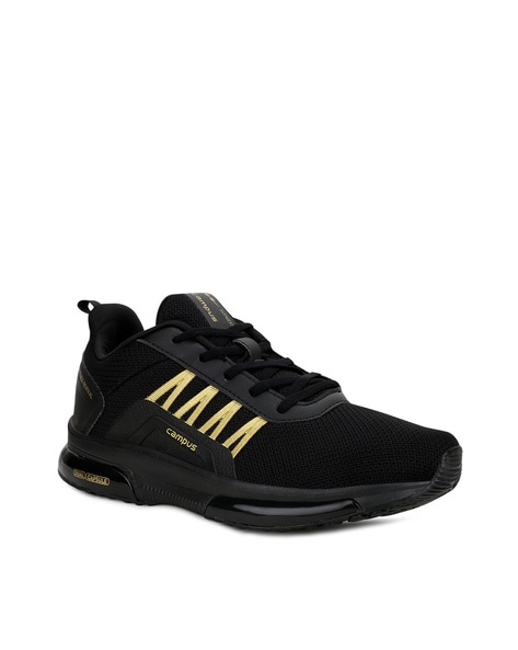 Black and clearance gold gym shoes