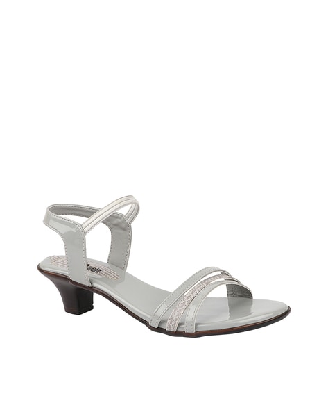 Missguided Clara Grey Strappy Heeled Sandals, $49 | Missguided | Lookastic