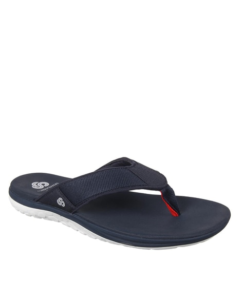 Clarks Men Thong-Strap Flip Flops