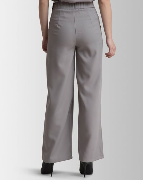 Buy Grey Trousers  Pants for Women by Fable Street Online  Ajiocom