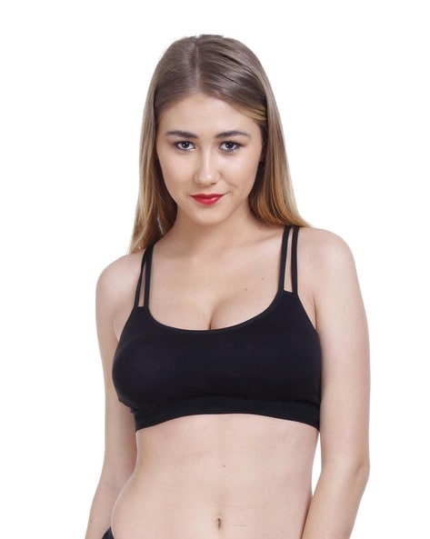 apna by Sexy Sports bra- Women, Girls Free Size (28 TO 36) Black