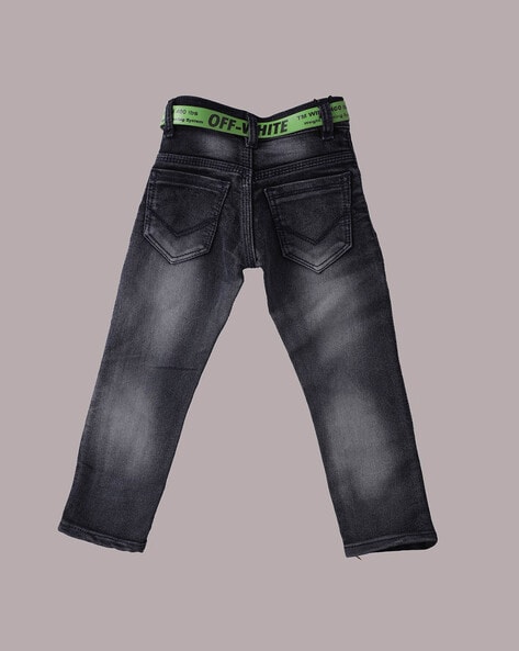 Buy Embroidered Raw Selvedge Denim Jeans by Red Monkey