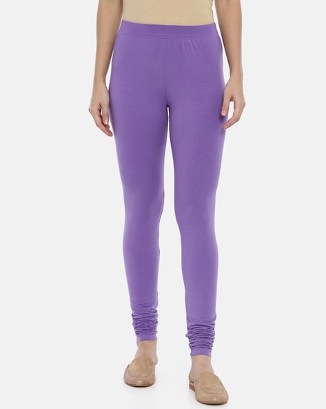 Buy Purple Leggings for Women by FIBBU Online