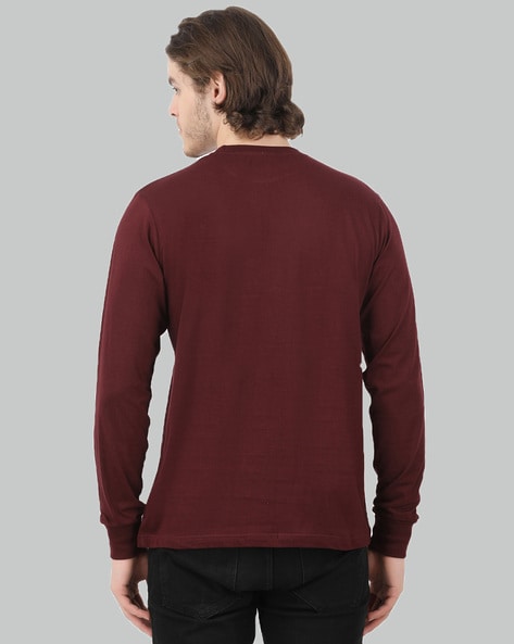 Buy Maroon Tshirts for Men by TRENDS TOWER Online