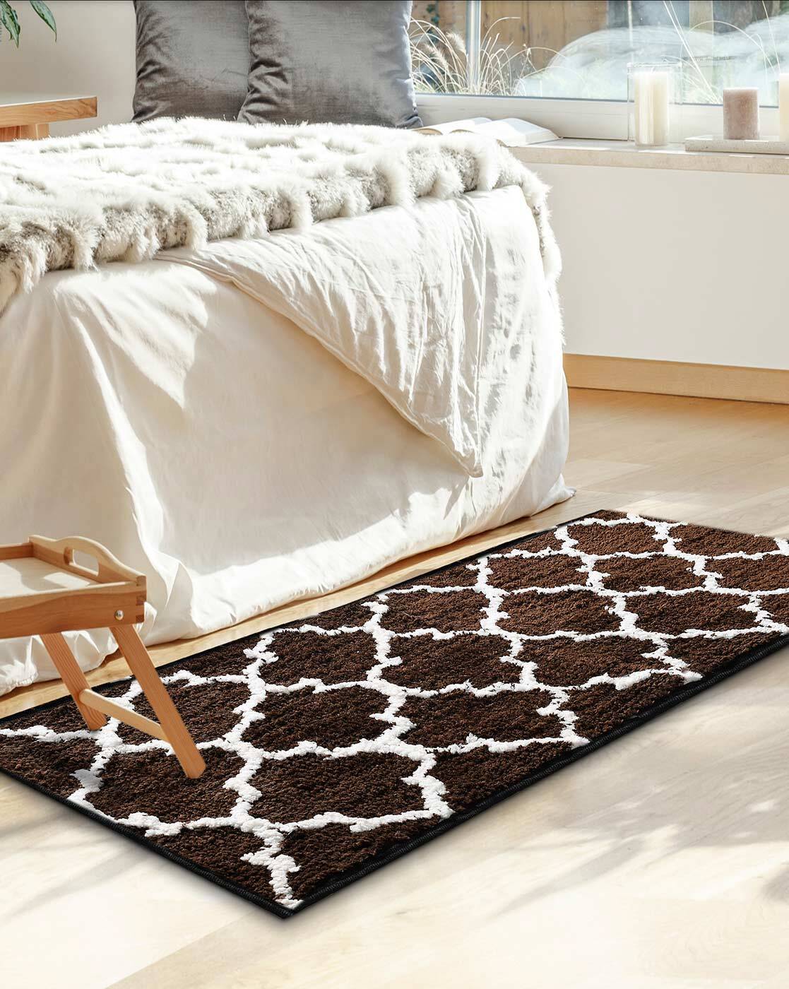 Buy Black Rugs, Carpets & Dhurries for Home & Kitchen by AAZEEM