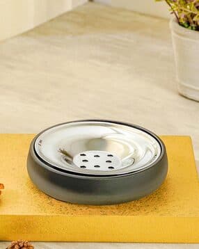 pure home and living Frosted Glass Soap Dish-picture-48