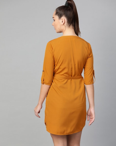 Buy Mustard Dresses for Women by Zima Leto Online Ajio