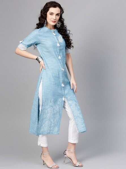 19 new latest kurti design. | Kurti designs latest, Embroidery blouse  designs, Kurti designs