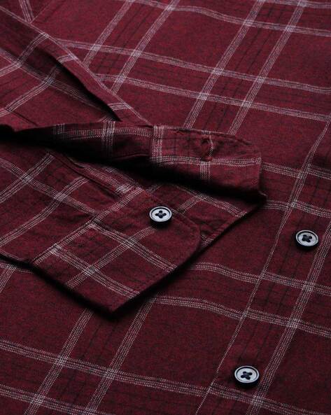 Buy Maroon Shirts for Men by THE BEAR HOUSE Online