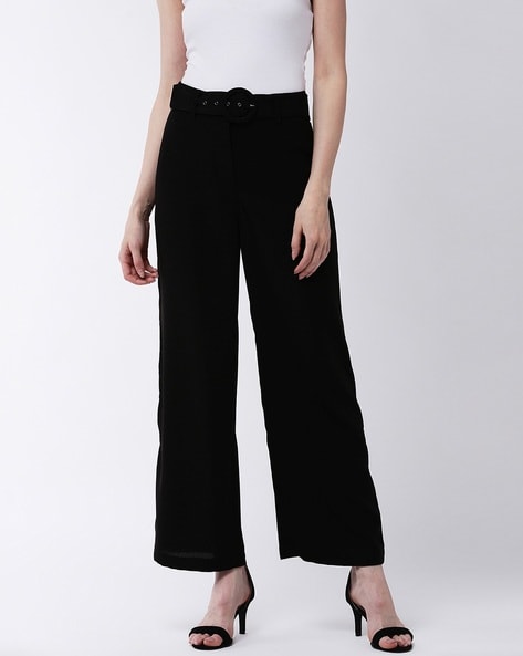 Buy W for Woman Black Plus Size Parallel Pants_23FEW62083G-217932_4XL at  Amazon.in