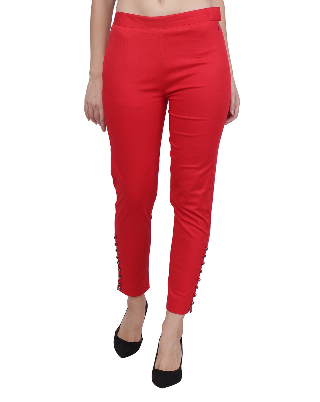 Buy Red Pants for Women by AABTA Online  Ajiocom