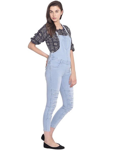 Broadstar Women Light Blue Dungaree - Buy Sky Blue Broadstar Women Light  Blue Dungaree Online at Best Prices in India | Flipkart.com