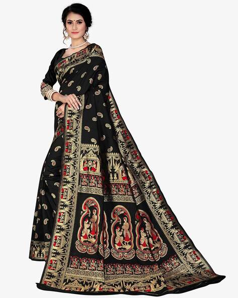 Buy best Baluchari & Sarnochari saree online-AMOUNEE – AMOUNEE - Handloom &  Handicraft