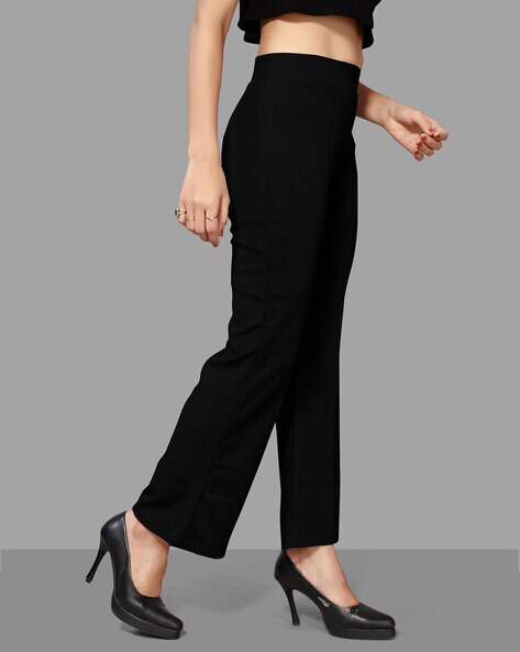 Buy Black Trousers & Pants for Women by Vastrawada Online