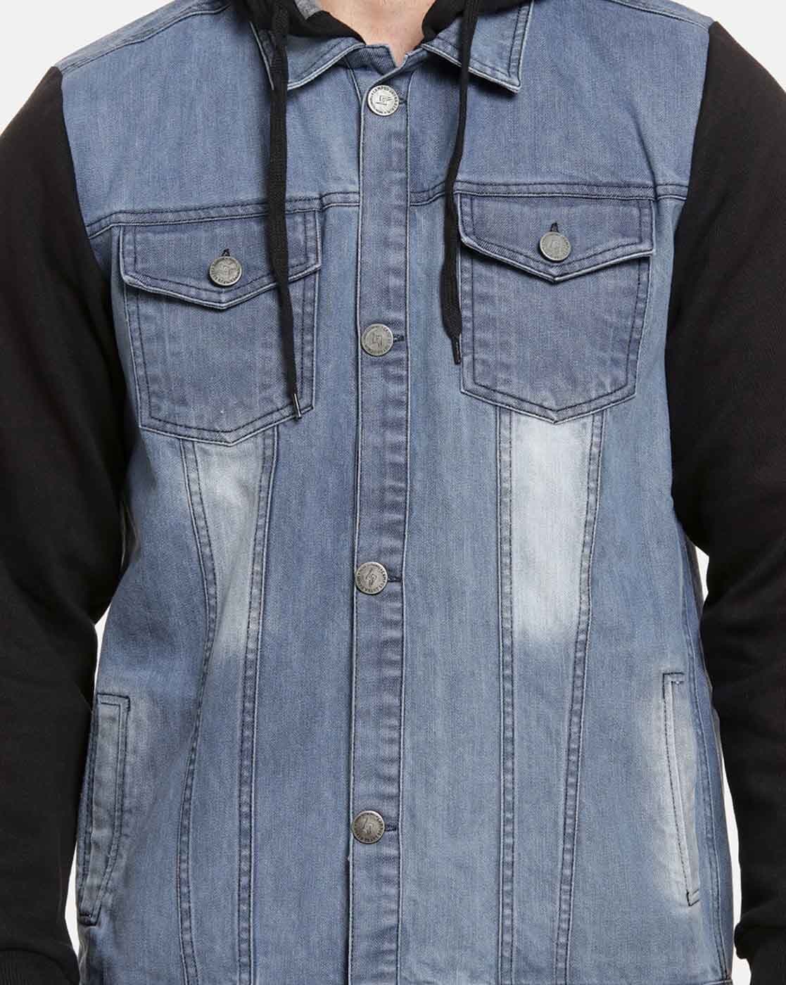 Gubotare Men's Winter Jacket wool Casual Vintage Wash Distressed Denim  Jacket Coat (Blue, XXXXL) - Walmart.com