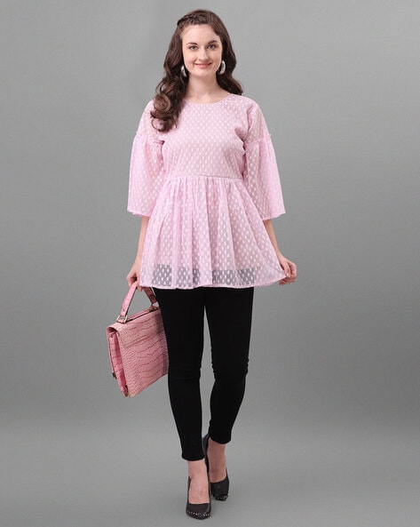 Buy pink Tops for Women by GOSTYLE Online