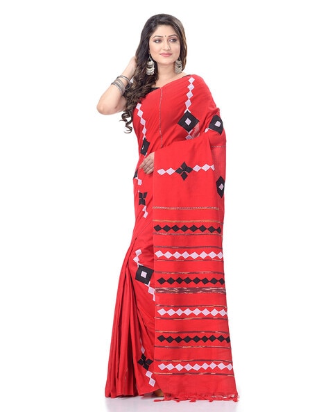 Buy Desh Bidesh Saree For Women Traditional Bengali Tant Handloom Cotton  Saree Royel Loveria Design With Blouse Piece Online at Best Prices in India  - JioMart.