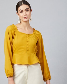 H and shop m mustard top