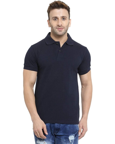 Buy Navy Blue Tshirts for Men by Polo Plus Online Ajio