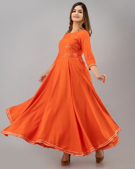 Buy Orange Dresses for Women by Kimayra Online