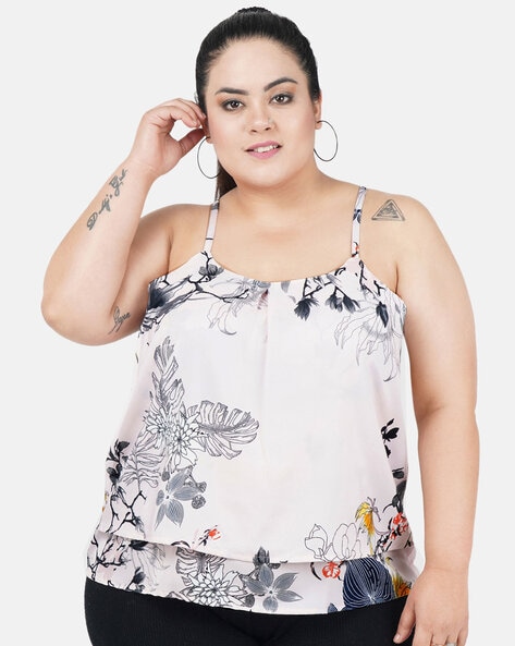 Floral deals sleeveless top