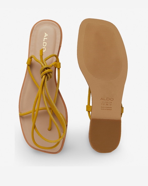 Havana Light Yellow Women's Sandals | ALDO Shoes Oman