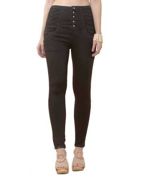 Buy Black Jeans & Jeggings for Women by Fck-3 Online