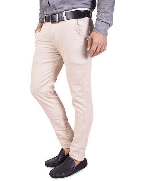 Buy Nation Polo Club Men's Slim Fit Dark Cream Color Trouser(NPC_4406_42)  at