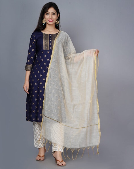 Dashing Rayon Cotton Designer Pathani Patiyala Women Kurta Set