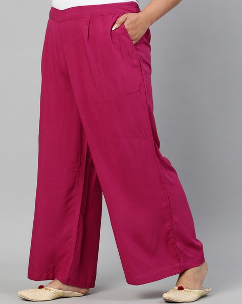 Buy Magenta Trousers & Pants for Women by Jaipur Kurti Online