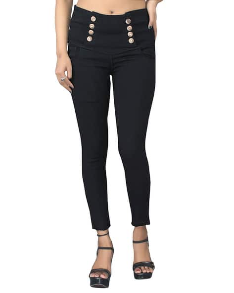 Buy Black Jeans Jeggings for Women by ANGELFAB Online