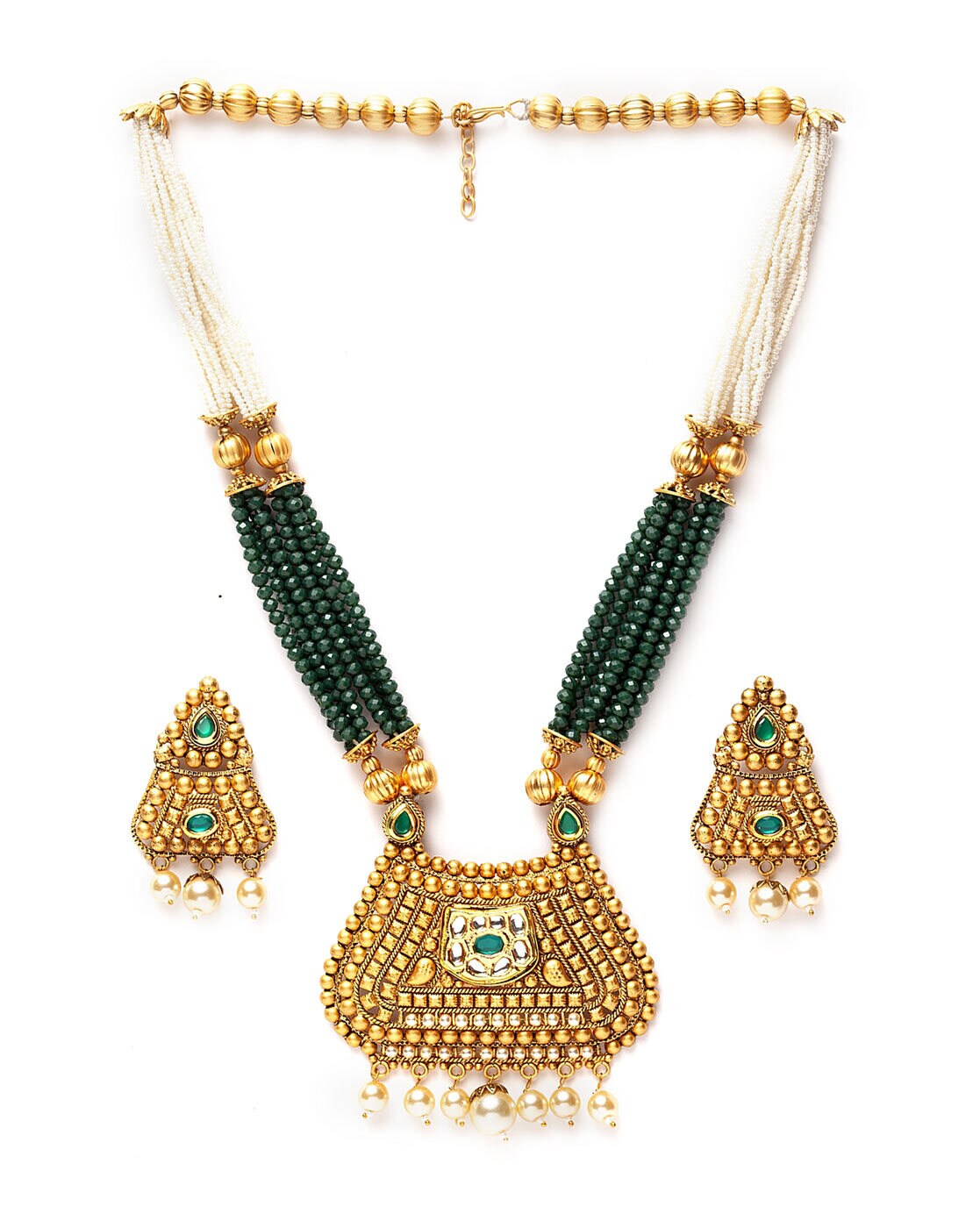 Buy Green FashionJewellerySets for Women by Panash Online