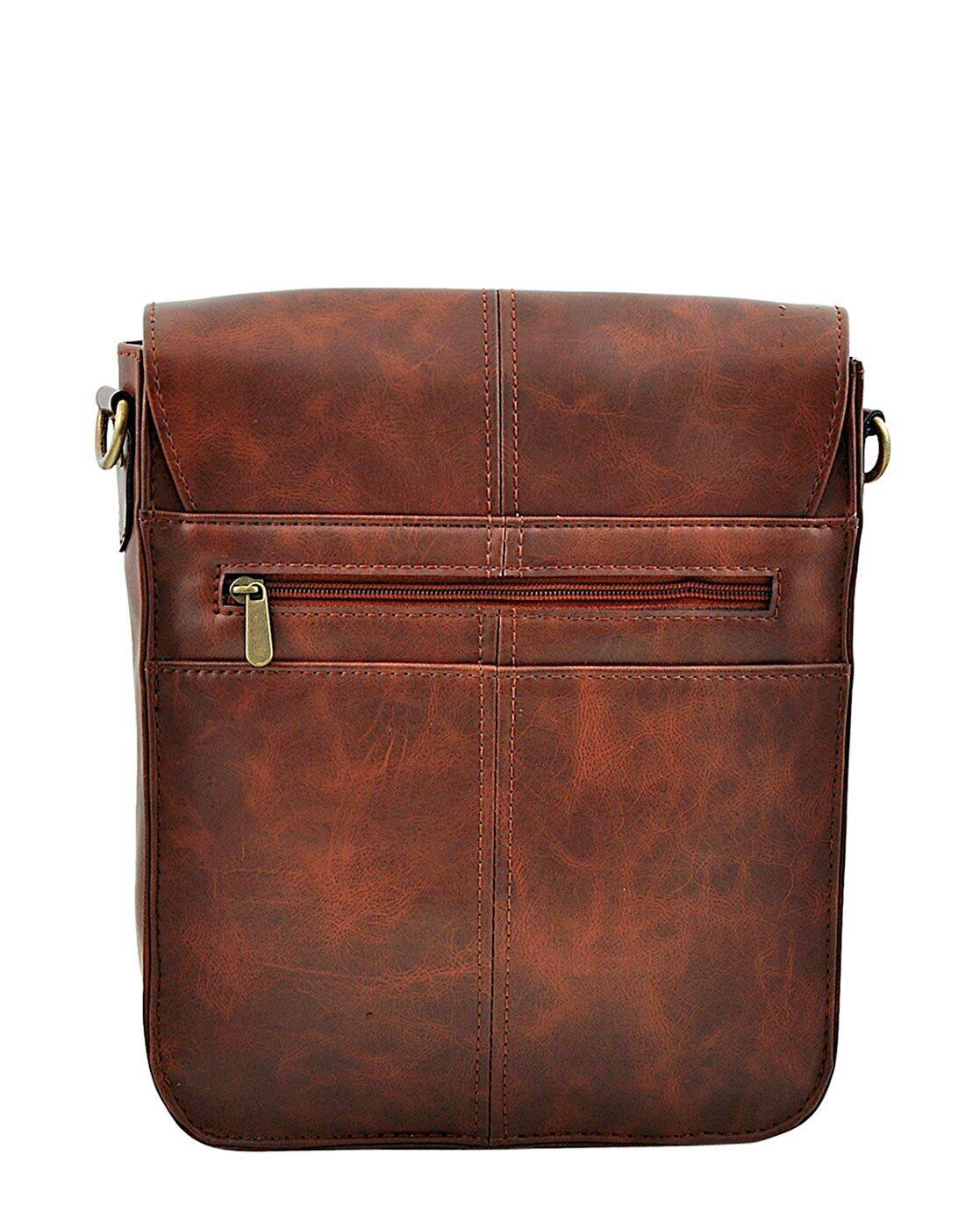 Messenger Bag (Brown) 101708 – Sreeleathers Ltd