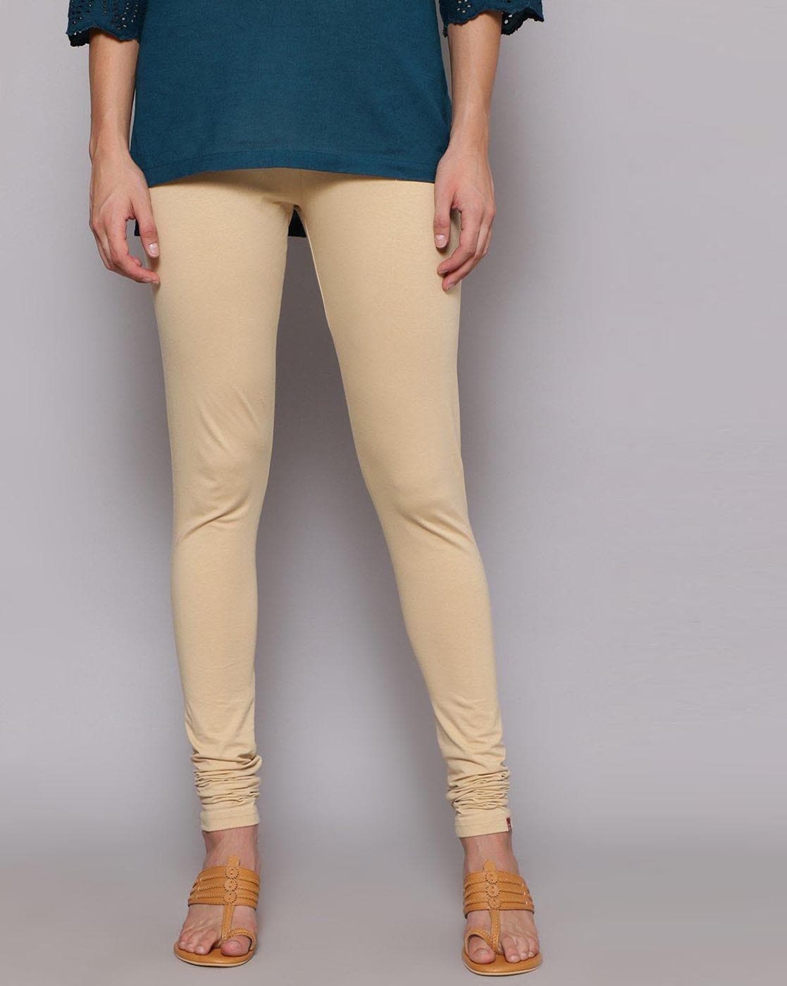 Buy Beige Churidars & Leggings for Women by BIBA Online | Ajio.com