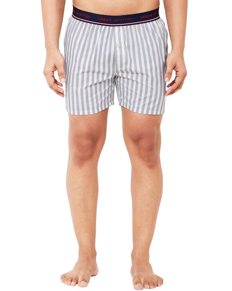 Men's 2 pack of Striped Woven Boxer Shorts